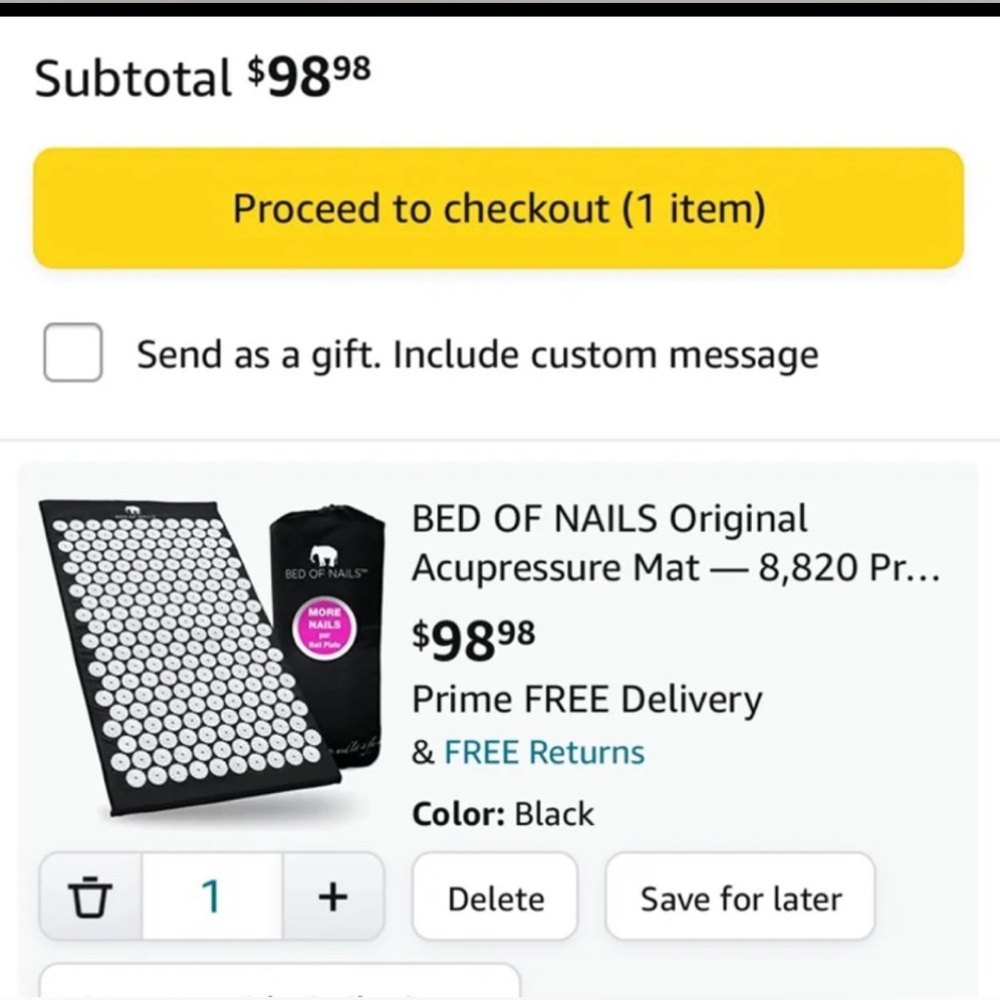 NWT NIB Accupressure Mat BED OF NAILS